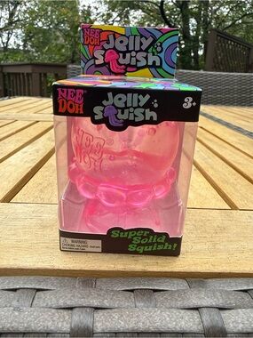 Nee Doh Jelly Squish Super Solid Squish - Pink